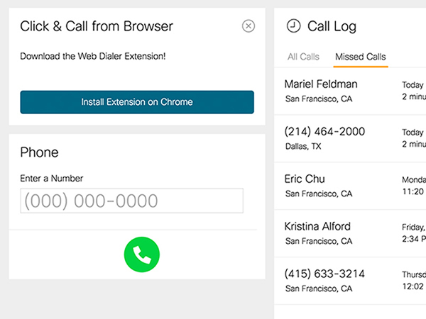 Cisco Meraki Phone Portal Screenshot