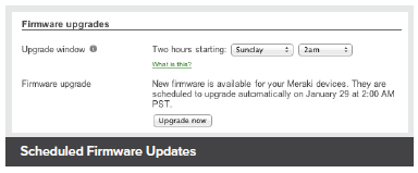 Scheduled Firmware Updates